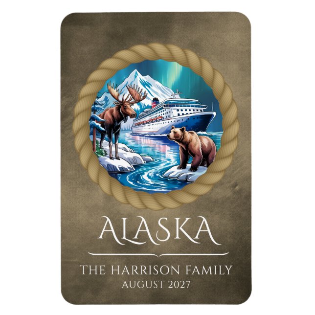Alaska Cruise Ship Stateroom Magnet (Vertical)