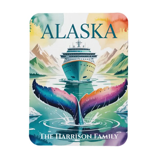 Alaska Cruise Ship Stateroom Magnet (Vertical)