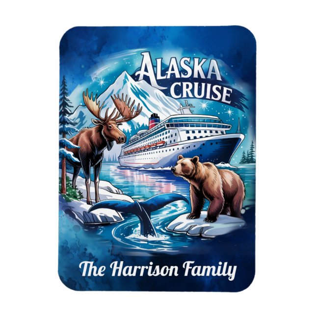 Alaska Cruise Ship Stateroom Magnet (Vertical)