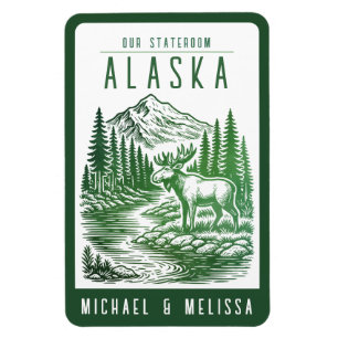 Alaska Cruise Ship Stateroom Magnet