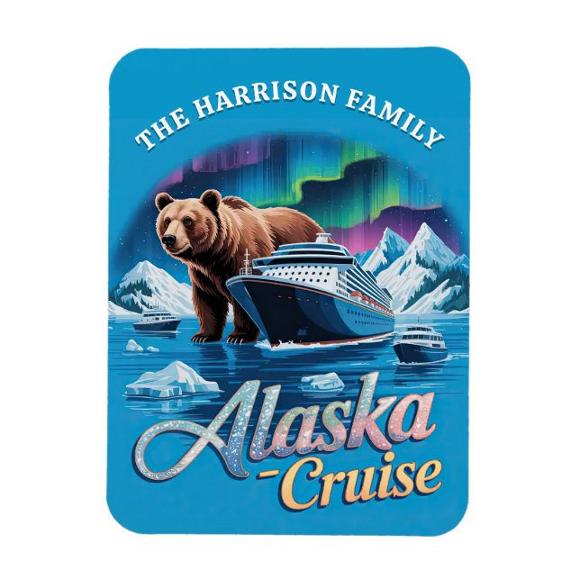 Alaska Cruise Ship Stateroom Magnet (Vertical)