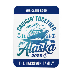 Alaska Cruise Ship Stateroom Magnet