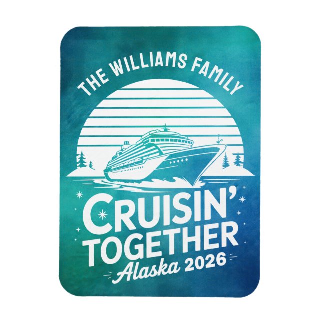 Alaska Cruise Ship Stateroom Magnet (Vertical)