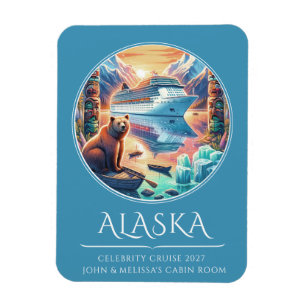 Alaska Cruise Ship Stateroom Magnet