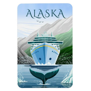 Alaska Cruise Ship Stateroom Magnet