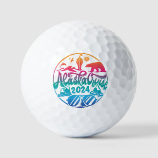 Alaska Cruise Ship Vacation Design Golf Balls