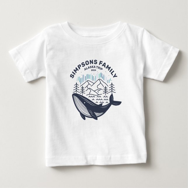 Alaska Cruise Trip Custom Family Matching Group  Baby T-Shirt (Front)