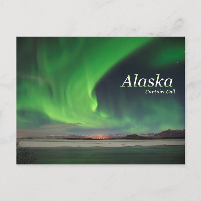 Alaska Curtain Call Postcard (Front)