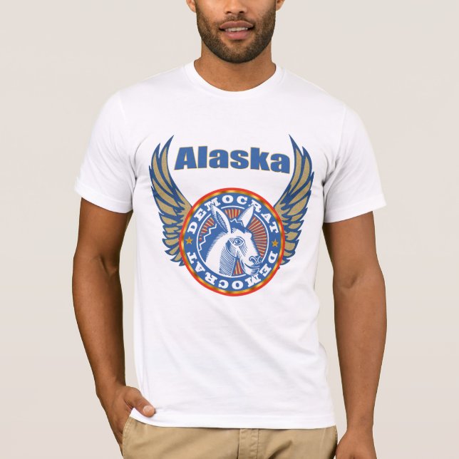Alaska Democrat Party T-shirts (Front)