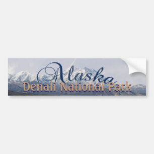 Alaska Denali National Park Mount McKinley Bumper Sticker