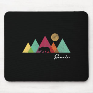 Alaska Denali National Park Souvenir Colourful Bea Mouse Pad