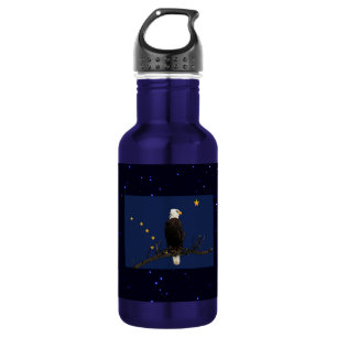 Alaska Eagle And Flag 532 Ml Water Bottle