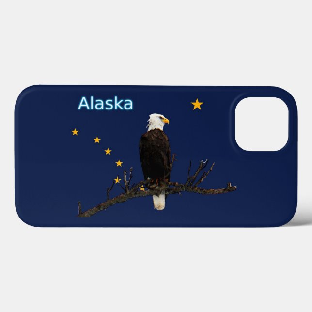 Alaska Eagle And Flag Case-Mate iPhone Case (Back (Horizontal))