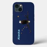 Alaska Eagle And Flag