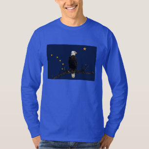 Alaska Eagle And Flag T-Shirt