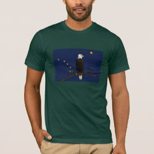 Alaska Eagle And Flag T-Shirt