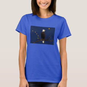 Alaska Eagle And Flag T-Shirt