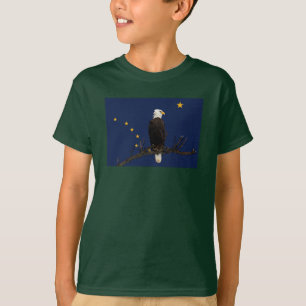 Alaska Eagle And Flag T-Shirt