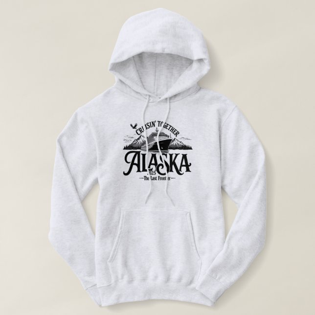 Alaska Family Cruise 2025 Pink Hoodie (Design Front)