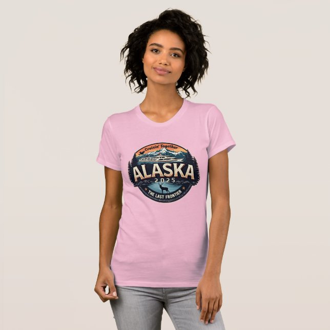 Alaska Family Cruise 2025 Pink T-Shirt (Front Full)