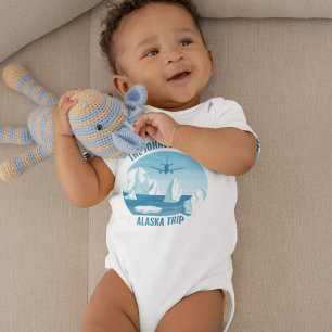 Alaska Family Vacation Glacier Cute Custom Baby Bodysuit