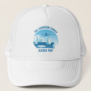 Alaska Family Vacation Personalised Glacier Trucker Hat