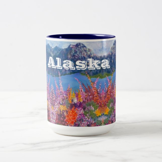 Alaska Fireweed 15oz Coffee Mug (Center)