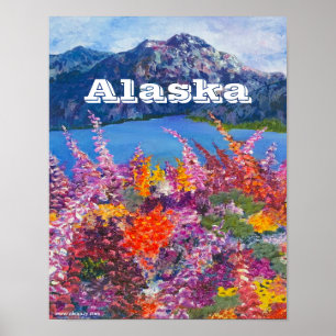 Alaska Fireweed Matt Poster