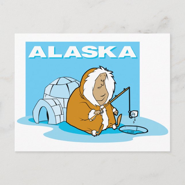 Alaska Fishing Postcard (Front)