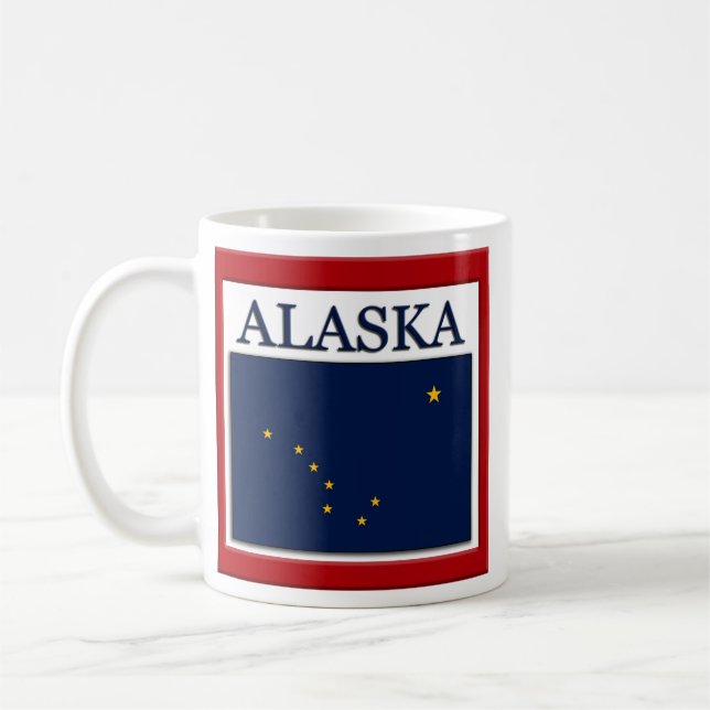Alaska Flag Design Coffee Mug (Left)