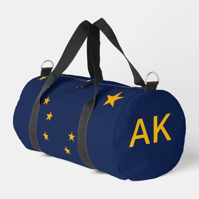 Alaska Flag Duffle Bag (Left Corner)