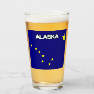Alaska flag      glass
