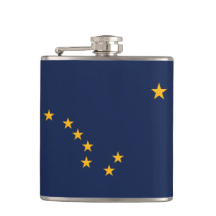 Alaska Flag Hip Flask