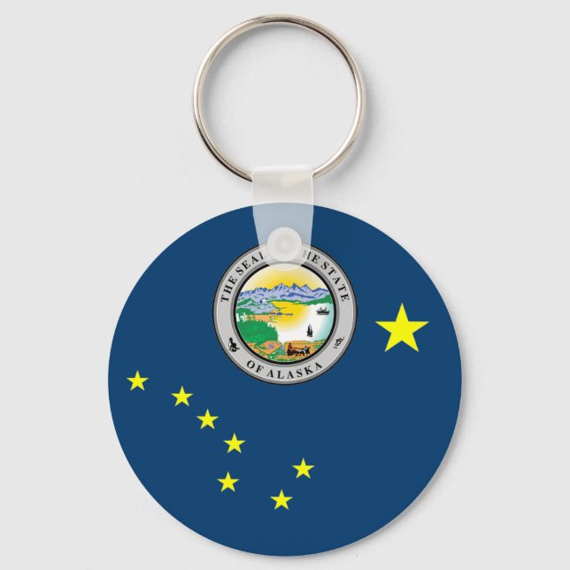 Alaska flag key ring (Front)