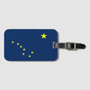 Alaska flag luggage tag