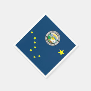 Alaska flag napkin