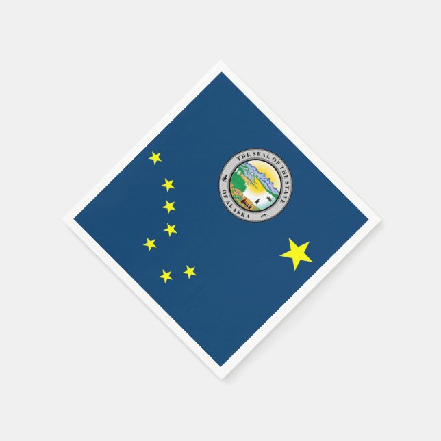 Alaska flag napkin (Corner)