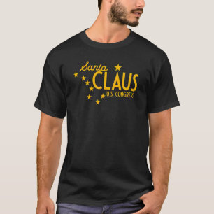 Alaska Flag Santa Claus For Us Congress T-Shirt