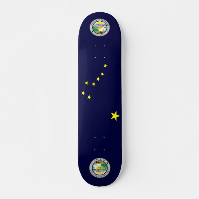 Alaska flag skateboard (Front)