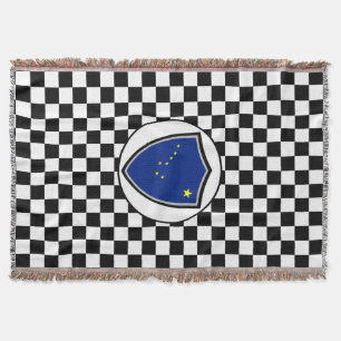 Alaska flag throw blanket