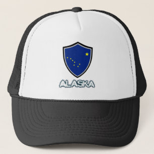Alaska flag trucker hat