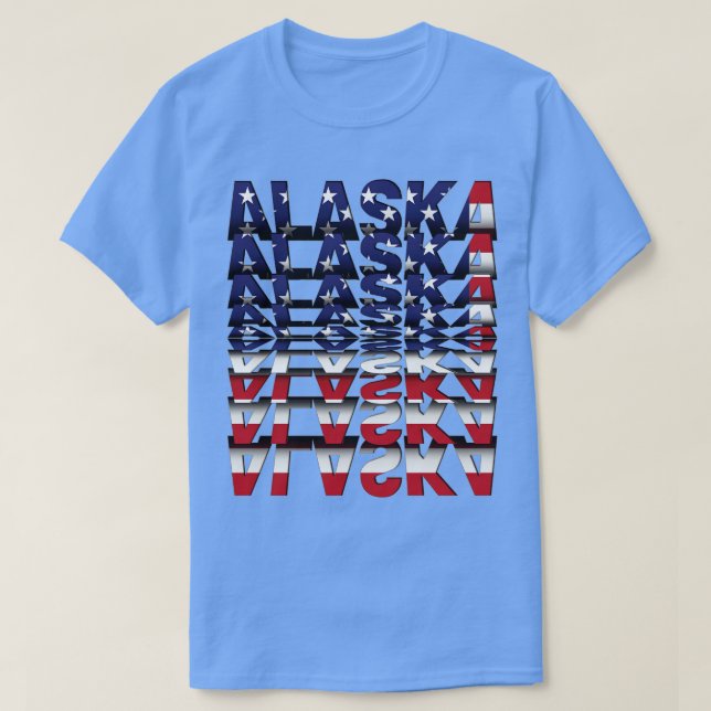 Alaska Flip Text effect T-Shirt (Design Front)