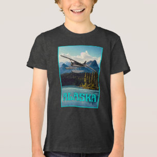 Alaska float plane Tri-Blend shirt