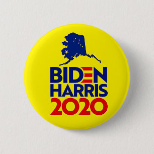 Alaska for Biden Harris 2020 6 Cm Round Badge