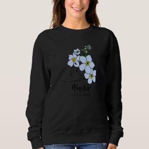 Alaska Forget Me Not Flower   Sweatshirt