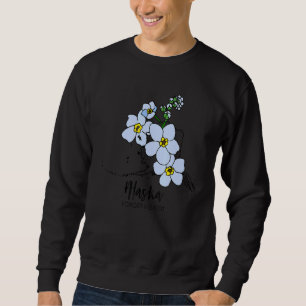Alaska Forget Me Not Flower Sweatshirt
