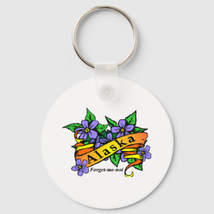 Alaska Forget Me Not Key Ring
