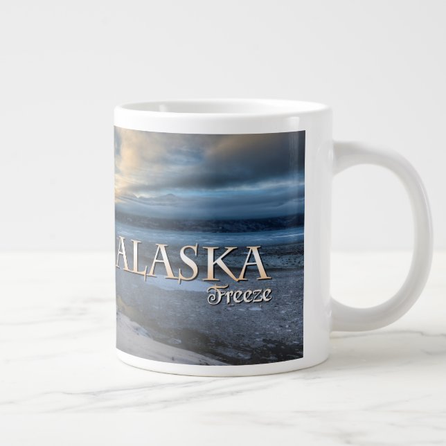Alaska Freeze Large Coffee Mug (Right)