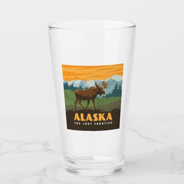 Alaska | Frontier Moose Glass (Front)