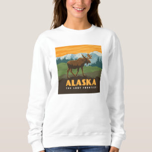 Alaska   Frontier Moose Sweatshirt